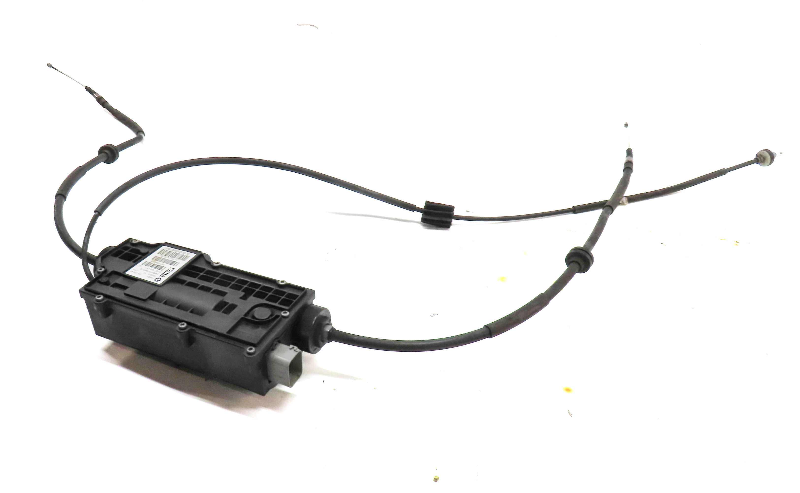 2009 BMW X6 (E71) EMERGENCY ELECTRONIC PARK PARKING BRAKE ACTUATOR w/CABLES — exact item pictured
